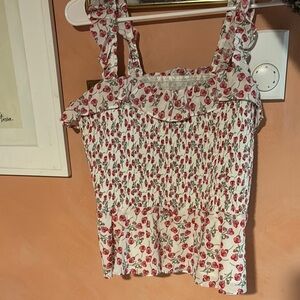 J. Crew Liberty PrintFloral Ruffle Top